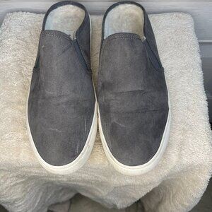 Steve Madden Faux Suede Gray Slip-On Low Top Mule Sneakers - Women’s Size 9.5 M